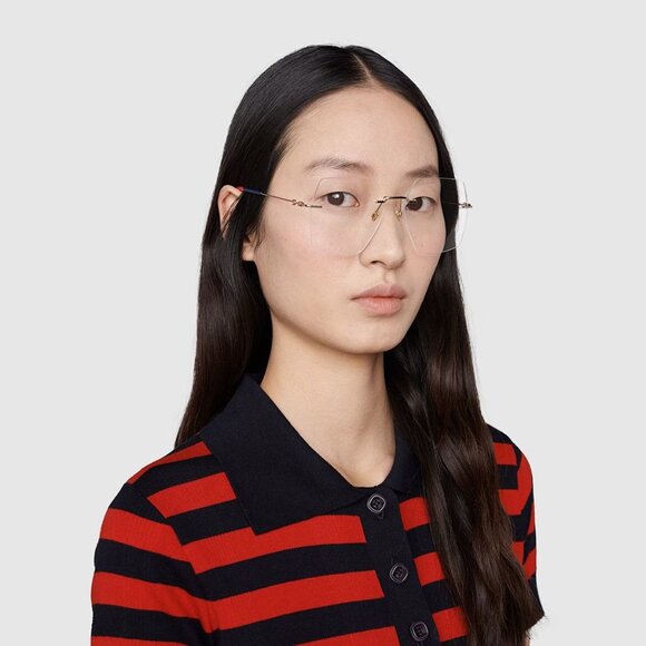 NEW GUCCI EYEGLASSES GG0683O 002 WOMEN EYEWEAR - Picture 5 of 14